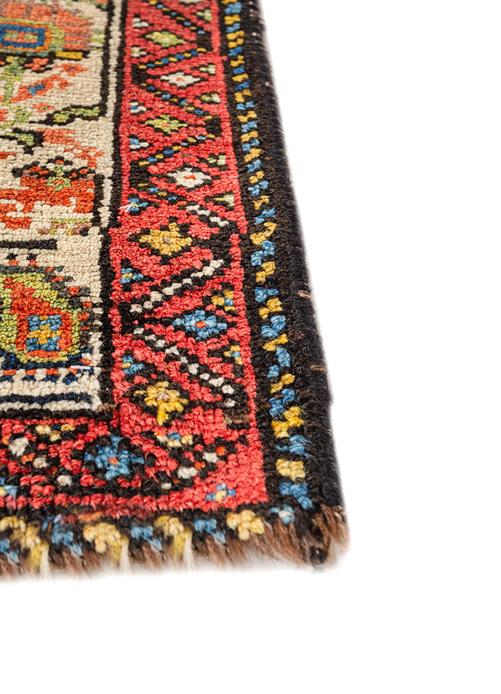 kiaan blue wool hand knotted Rug - Corner