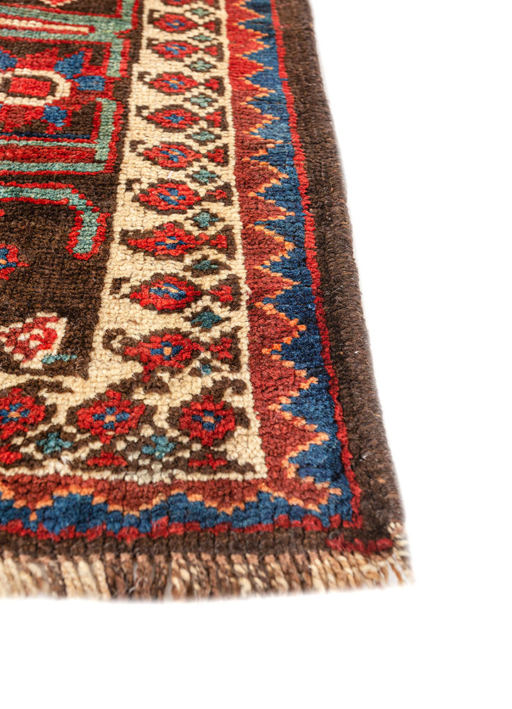 kiaan blue wool hand knotted Rug - Corner