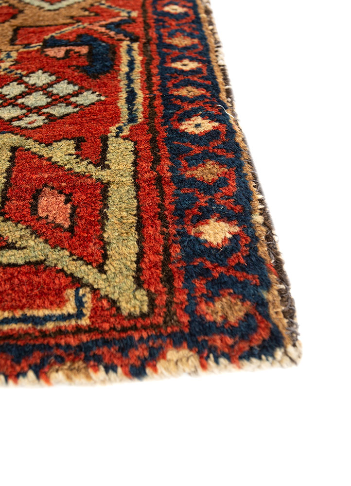 kiaan blue wool hand knotted Rug - Corner