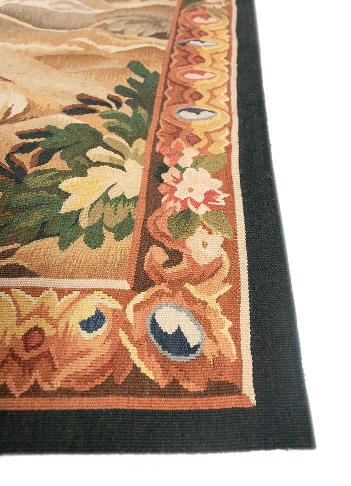 wall art beige and brown wool flat weaves WALL ART & TAPESTRY - Corner