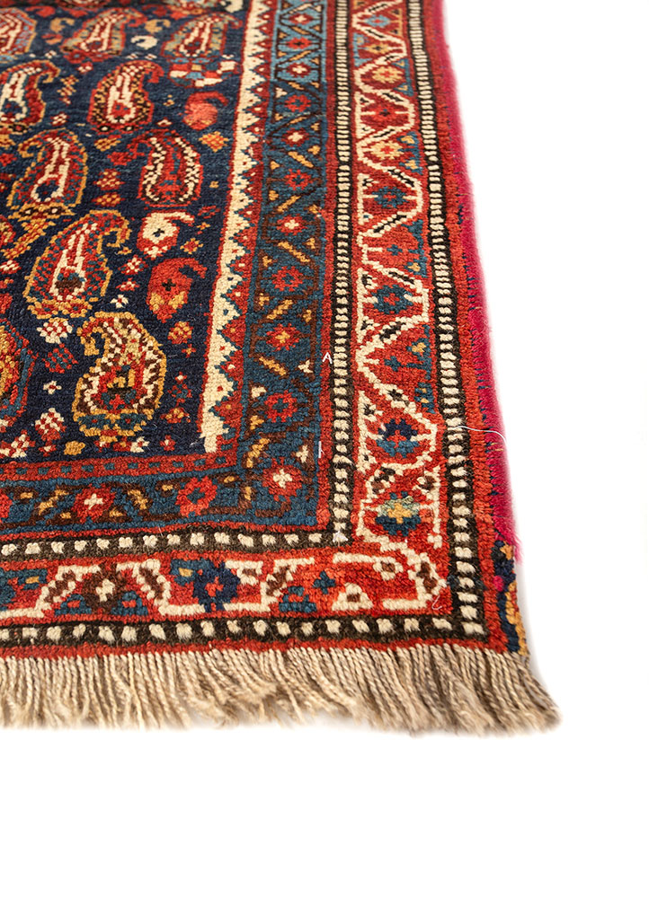 aalam beige and brown wool flat weaves Rug - Corner