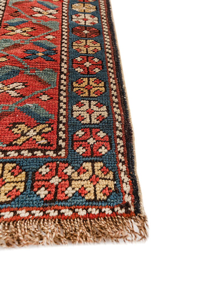 kiaan beige and brown wool hand knotted Rug - Corner