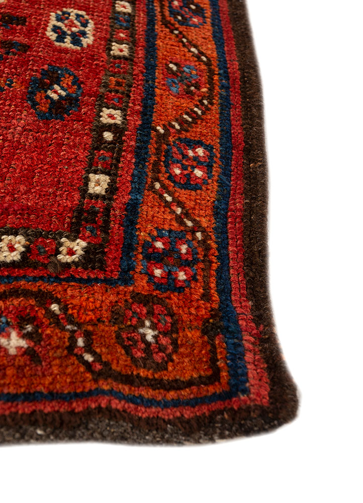 kiaan blue wool hand knotted Rug - Corner