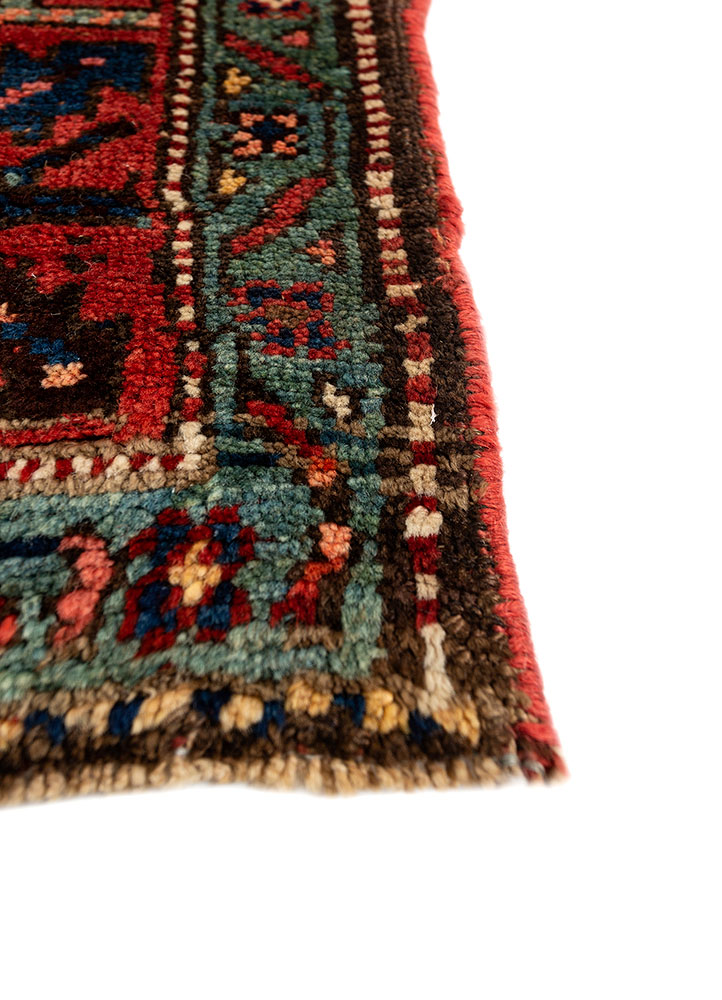 kiaan blue wool hand knotted Rug - Corner