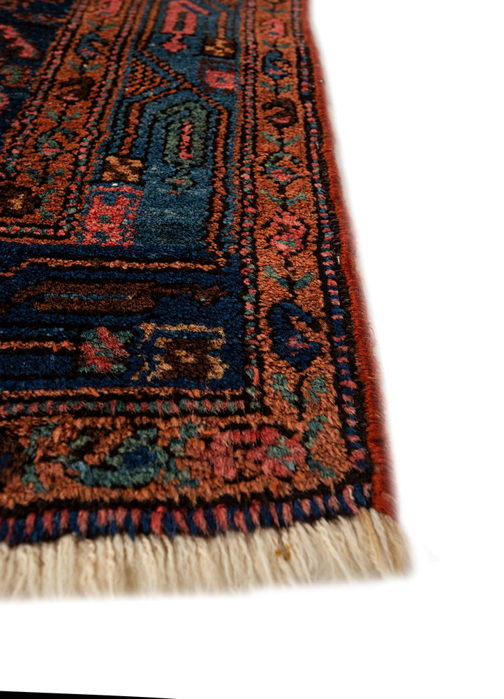 aalam gold wool hand knotted Rug - Corner