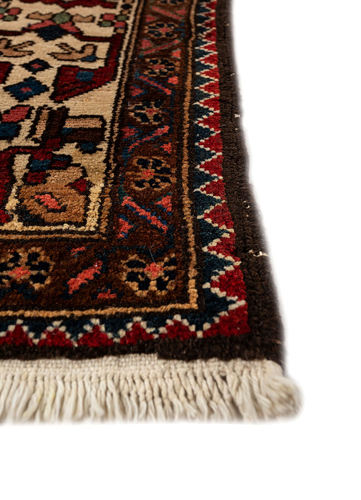 kiaan blue wool hand knotted Rug - Corner