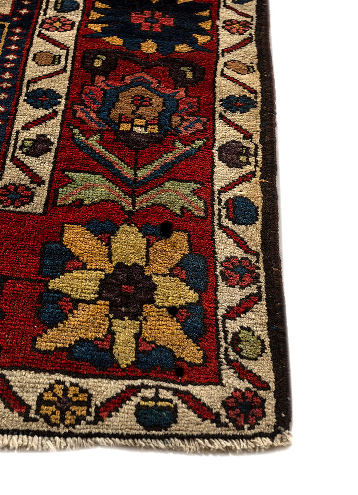 kiaan blue wool hand knotted Rug - Corner