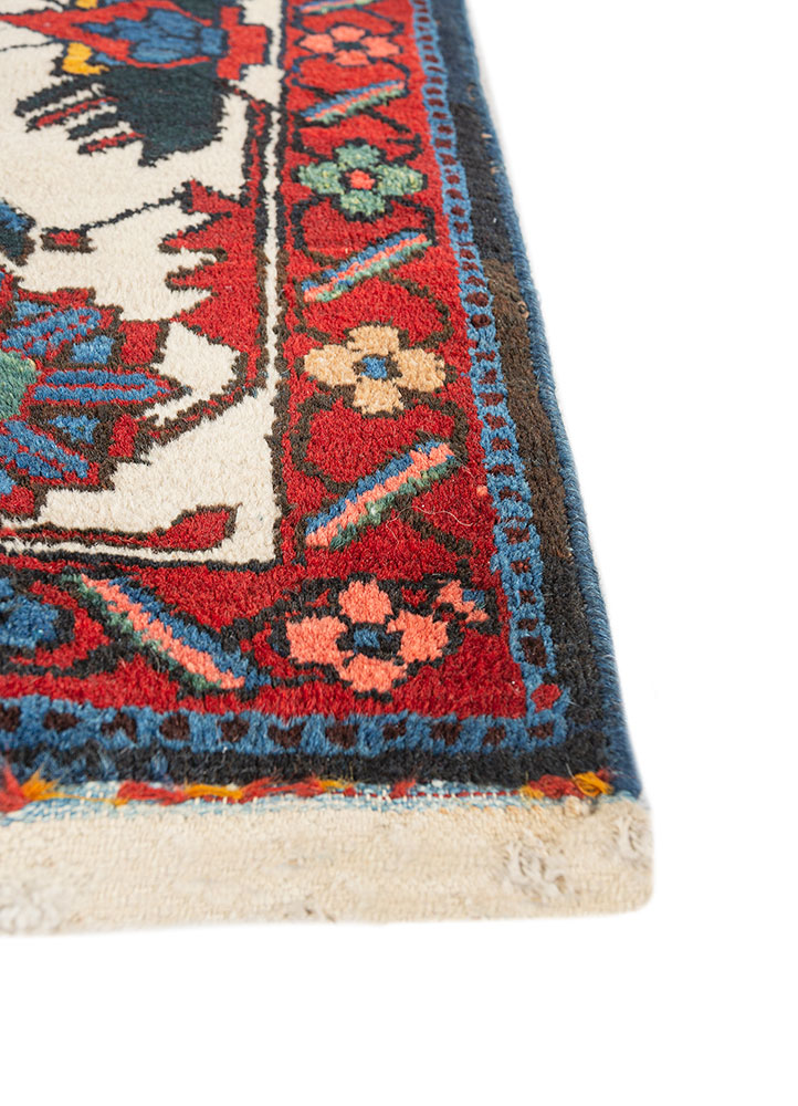 kiaan beige and brown wool hand knotted Rug - Corner