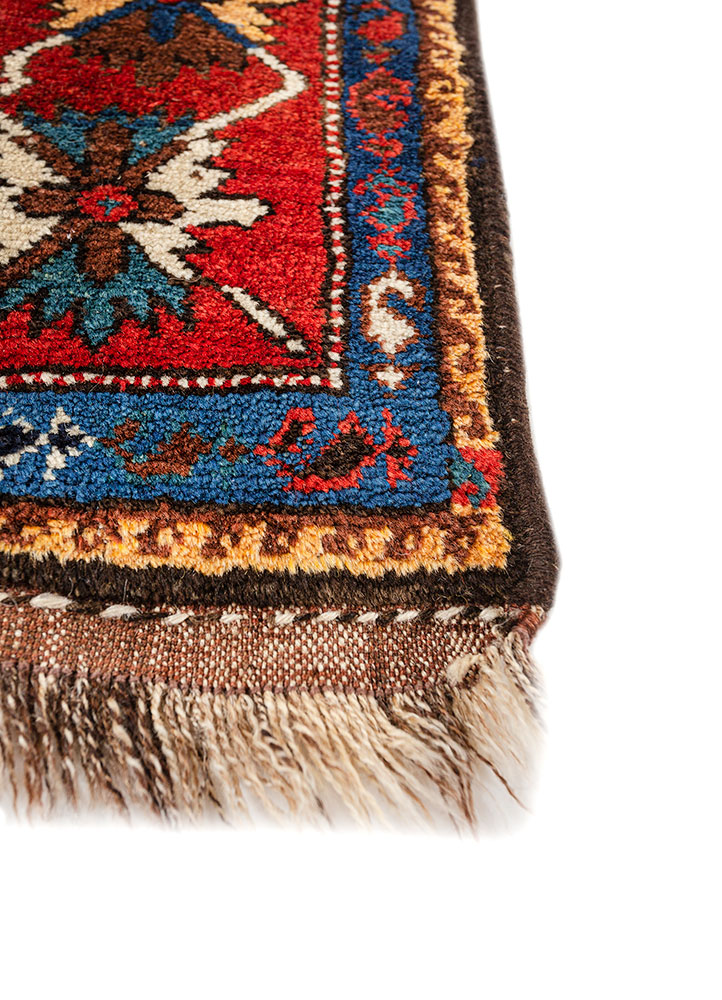 kiaan blue wool hand knotted Rug - Corner