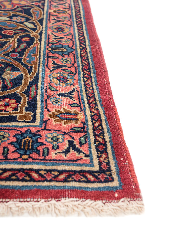 aalam gold wool hand knotted Rug - Corner