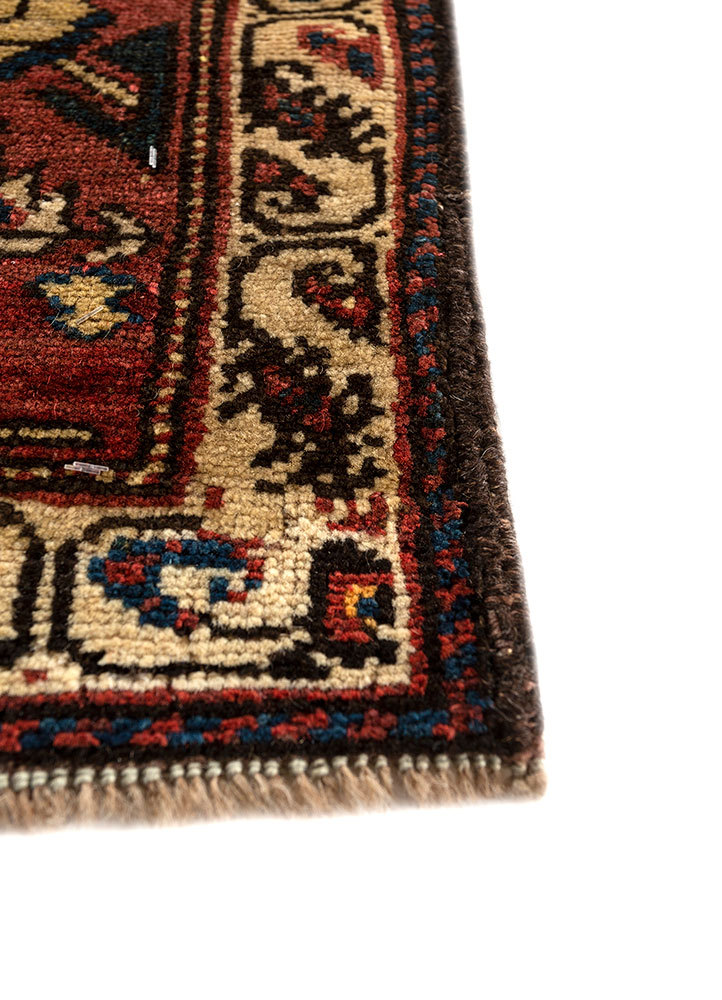 kiaan blue wool hand knotted Rug - Corner