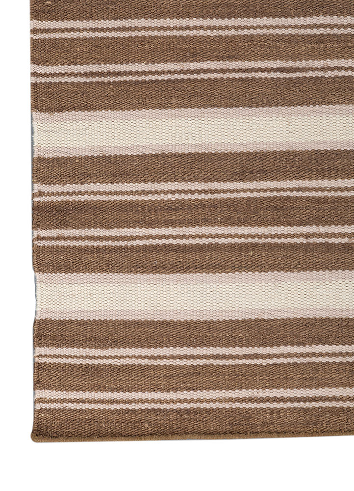nomadic threads beige and brown jute and hemp flat weaves Rug - Corner