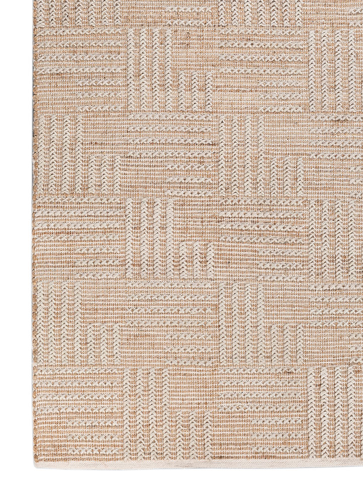 nomadic threads beige and brown jute and hemp flat weaves Rug - Corner