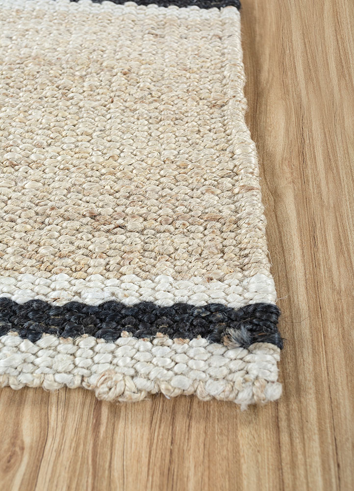 nomadic threads ivory jute and hemp flat weaves Rug - Corner