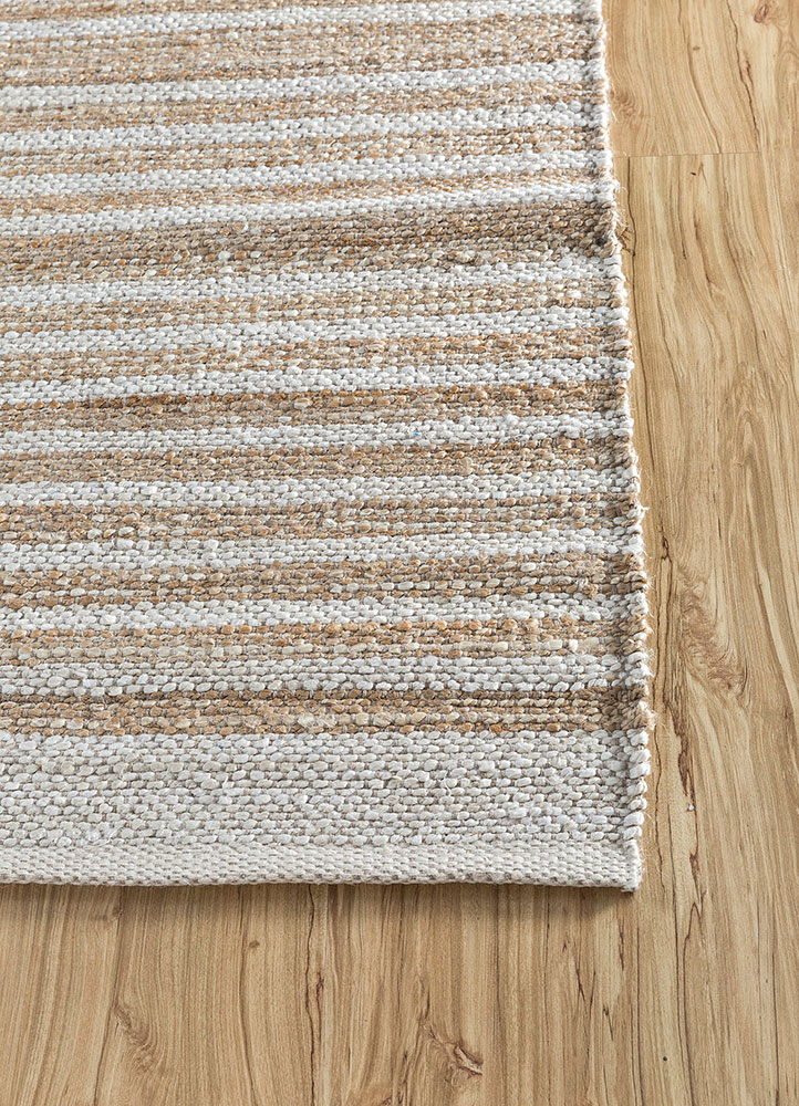 nomadic threads ivory jute and hemp flat weaves Rug - Corner