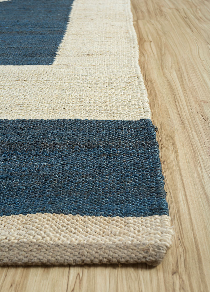 daaira ivory jute and hemp flat weaves Rug - Corner