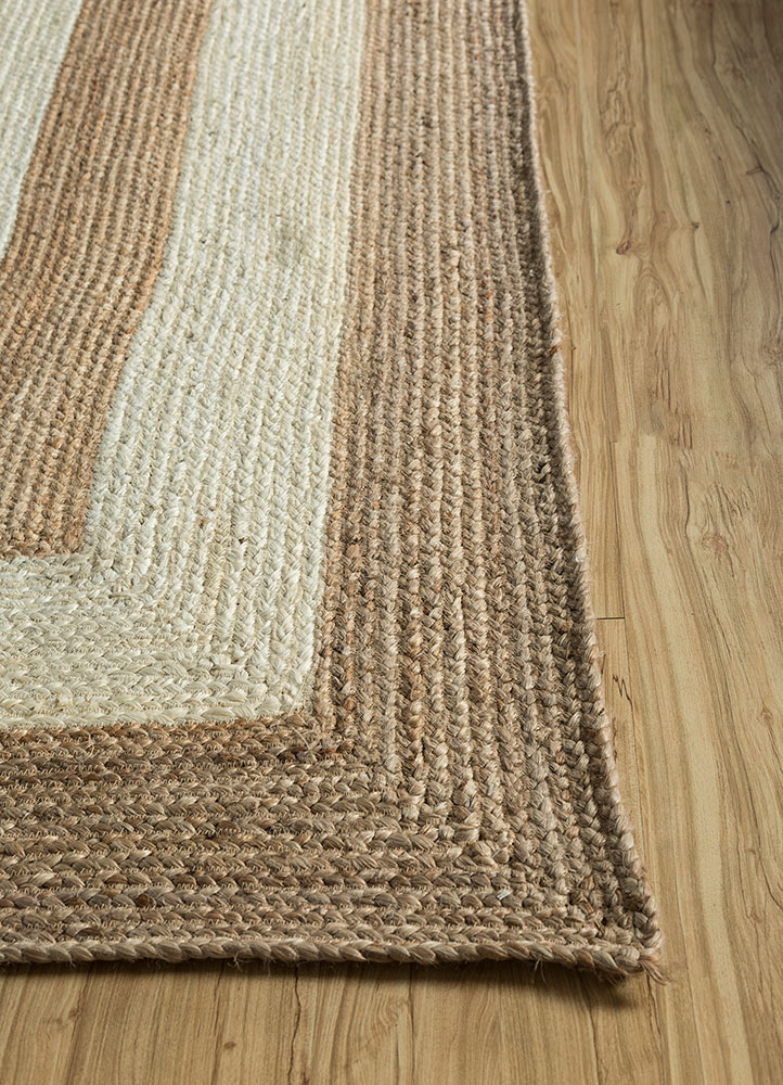 nomadic threads beige and brown jute and hemp flat weaves Rug - Corner