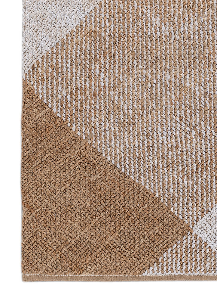 noadic threads beige and brown jute and hemp flat weaves Rug - Corner