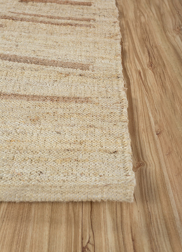 nomadic threads ivory jute and hemp flat weaves Rug - Corner