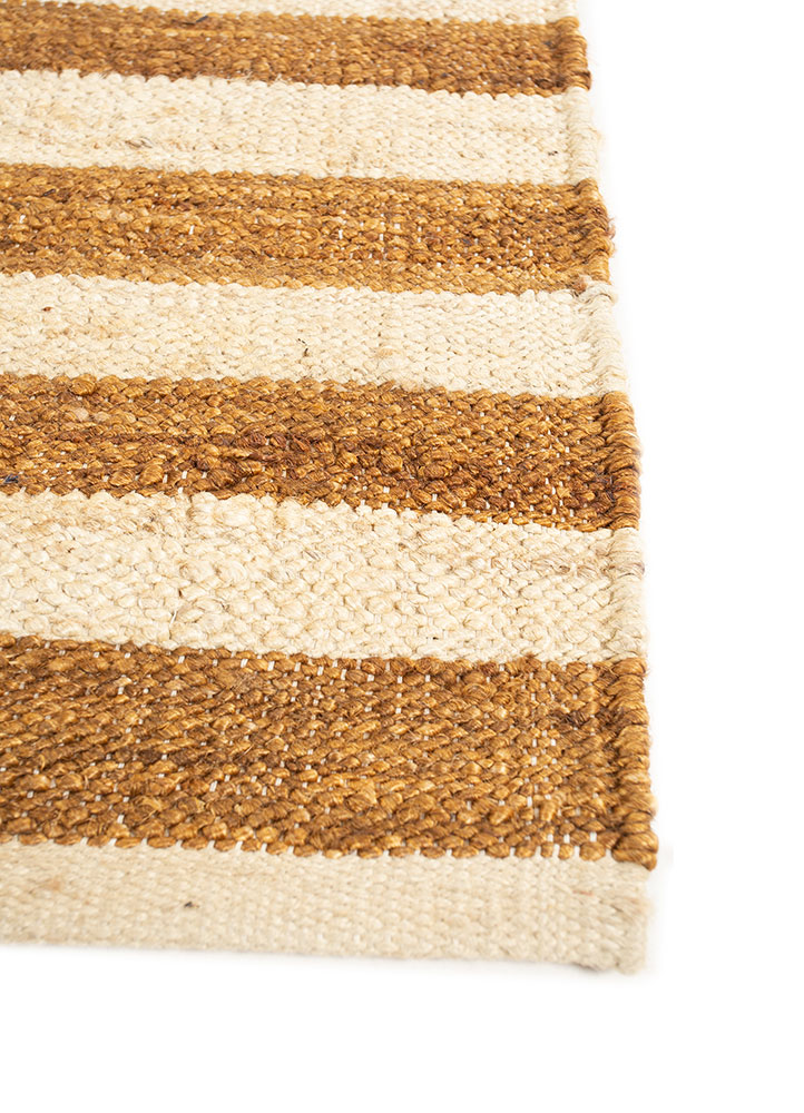 nomadic threads beige and brown jute and hemp flat weaves Rug - Corner
