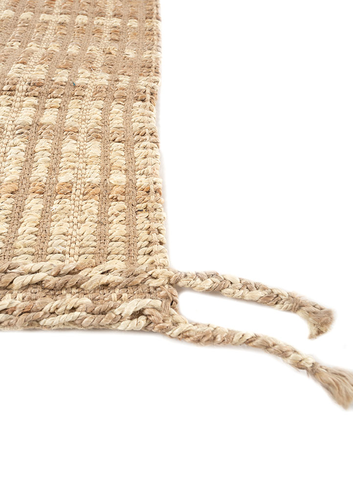 nomadic threads beige and brown jute and hemp flat weaves Rug - Corner