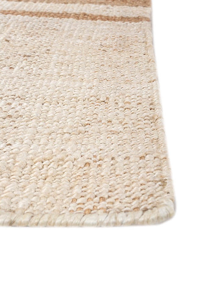 nomadic threads beige and brown jute and hemp flat weaves Rug - Corner