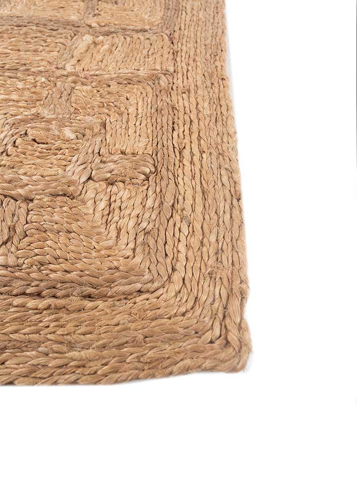 nomadic threads beige and brown jute and hemp flat weaves Rug - Corner