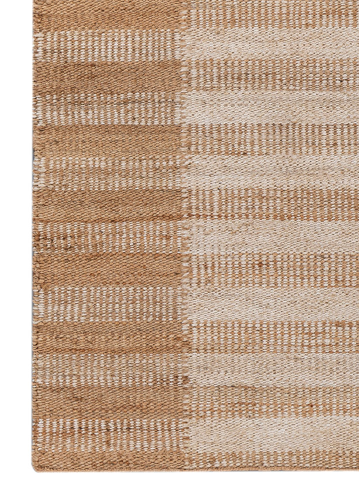 nomadic threads beige and brown jute and hemp flat weaves Rug - Corner