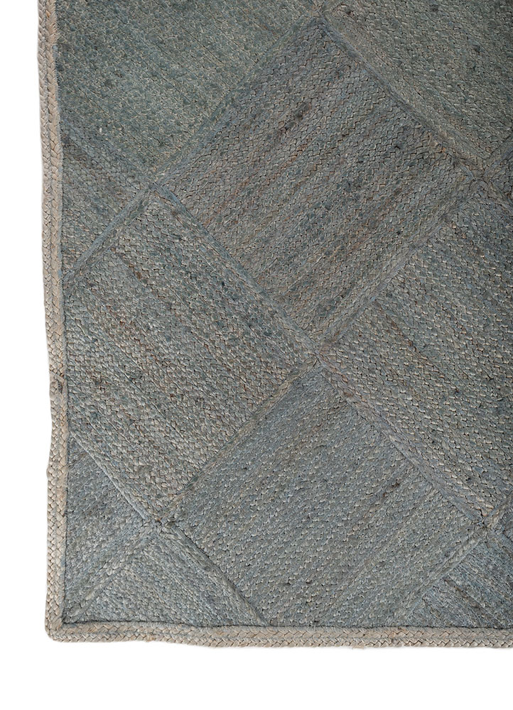 nomadic threads blue jute and hemp flat weaves Rug - Corner