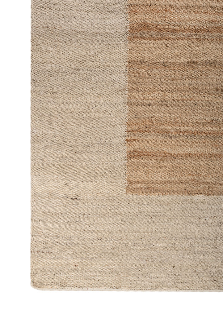 nomadic threads beige and brown jute and hemp flat weaves Rug - Corner