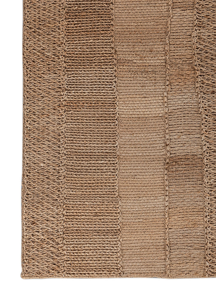 nomadic threads beige and brown jute and hemp flat weaves Rug - Corner