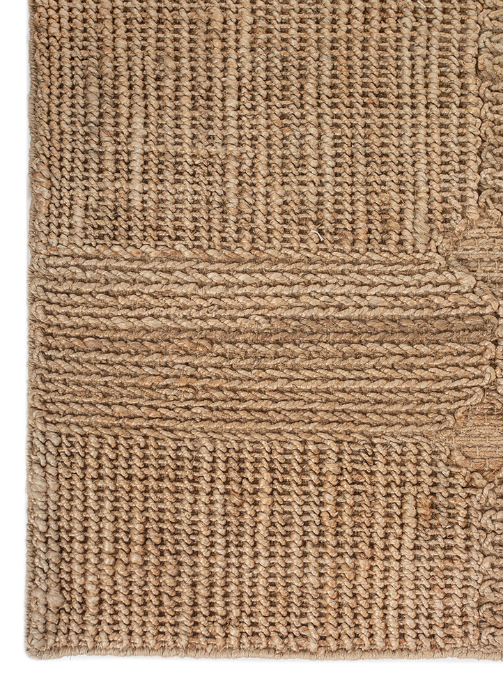 nomadic threads beige and brown jute and hemp flat weaves Rug - Corner