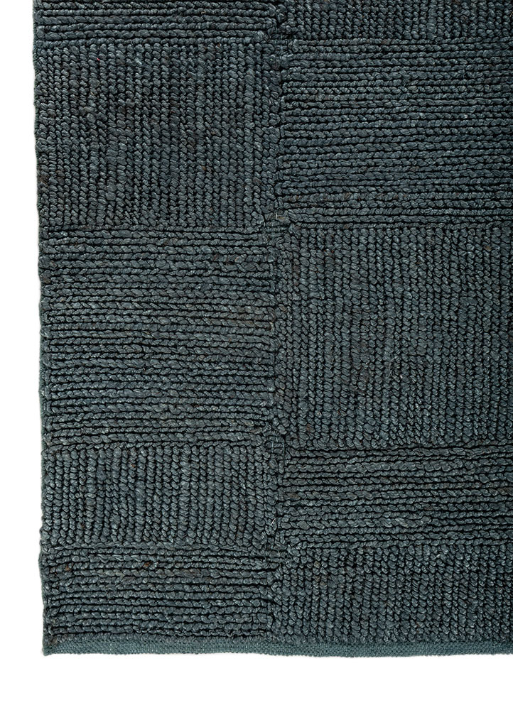 nomadic threads blue jute and hemp flat weaves Rug - Corner