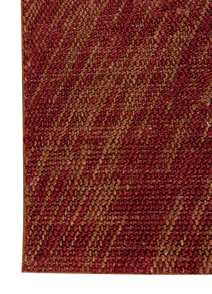 nomadic threads red and orange jute and hemp flat weaves Rug - Corner
