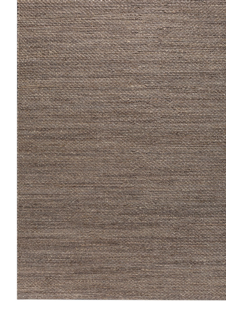 nomadic threads grey and black jute and hemp flat weaves Rug - Corner