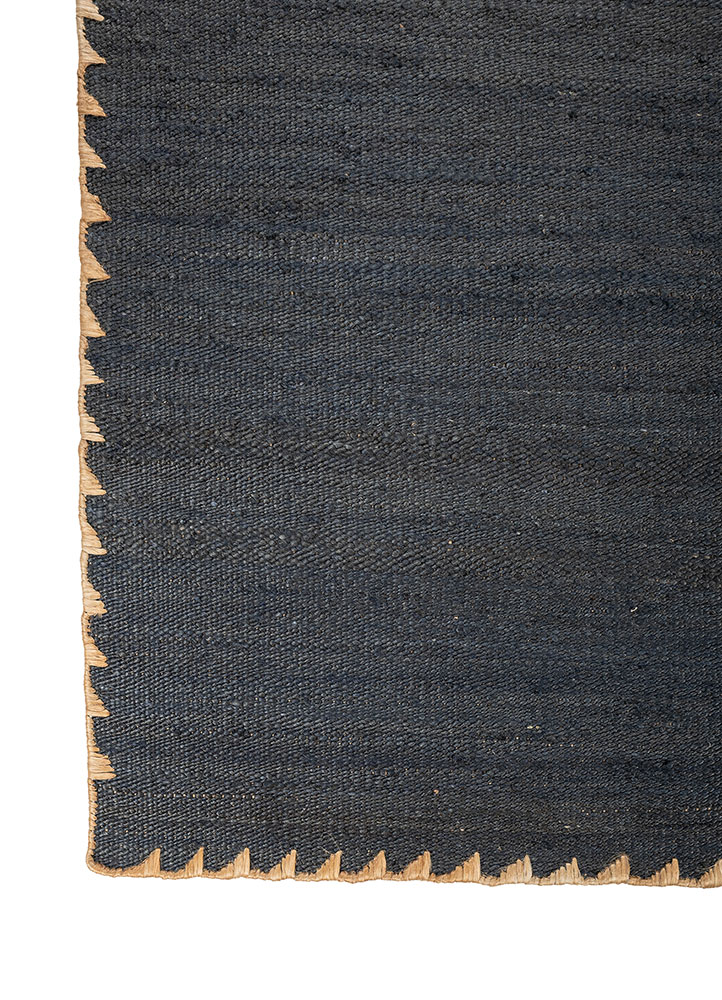 nomadic threads blue jute and hemp flat weaves Rug - Corner