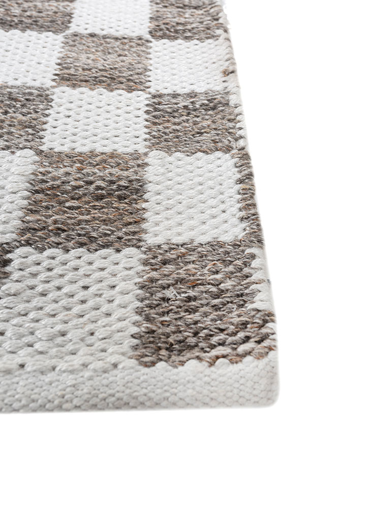 al fresco ivory polyester flat weaves Rug - Corner