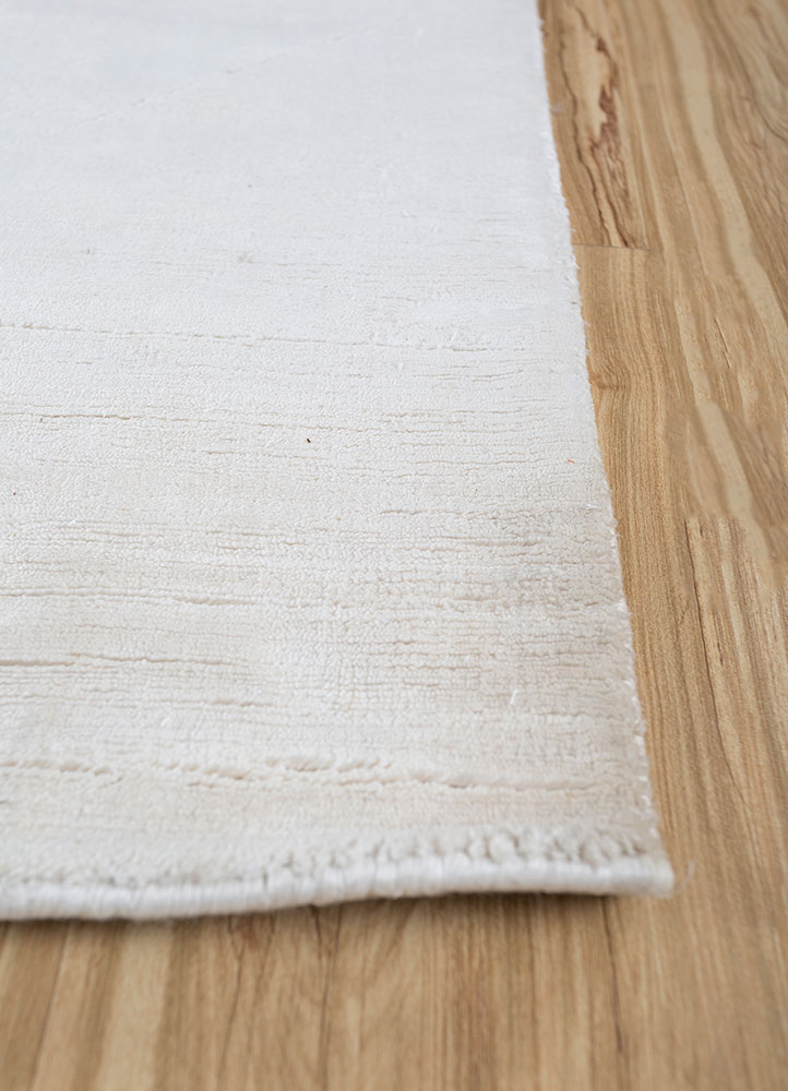 basis beige and brown viscose hand loom Rug - Corner
