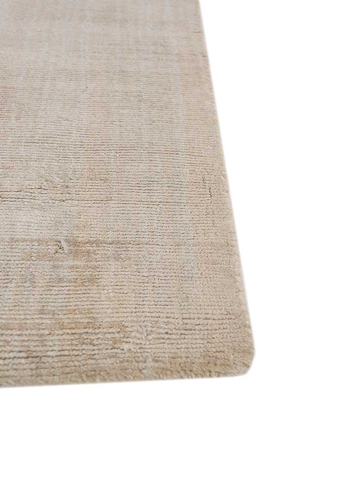 basis beige and brown viscose hand loom Rug - Corner