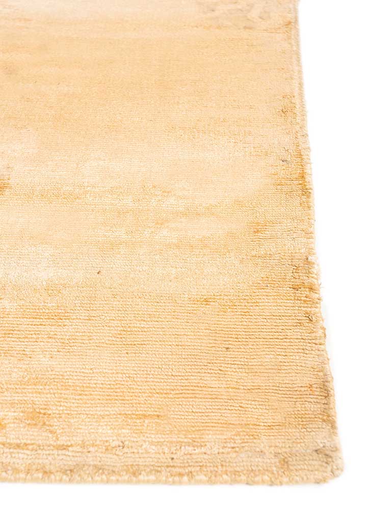 basis red and orange viscose hand loom Rug - Corner