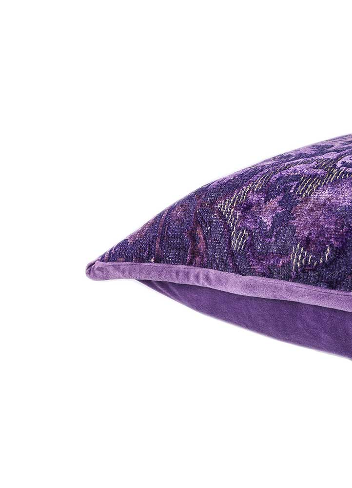 cushion pink and purple wool and silk cushion cover Home Textile - Corner