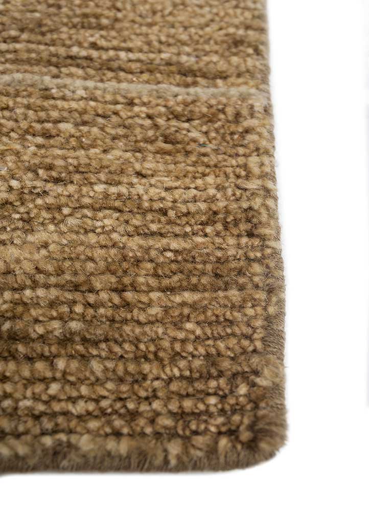manifest green afghan wool hand knotted Rug - Corner