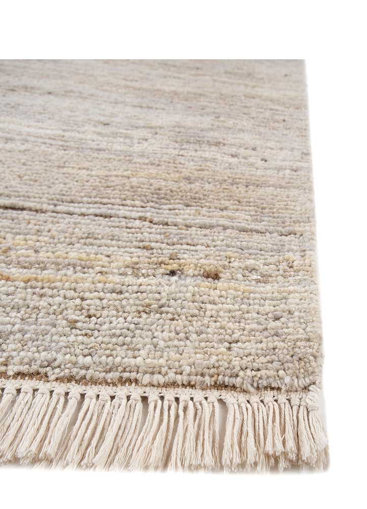 manifest ivory afghan wool hand knotted Rug - Corner