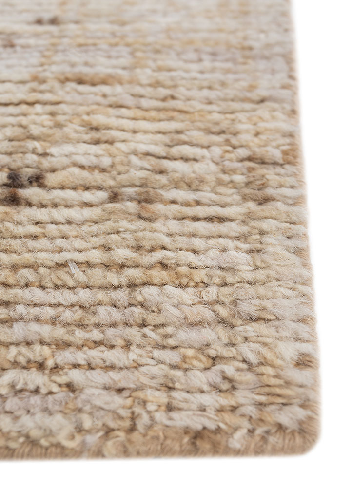 manifest ivory afghan wool hand knotted Rug - Corner