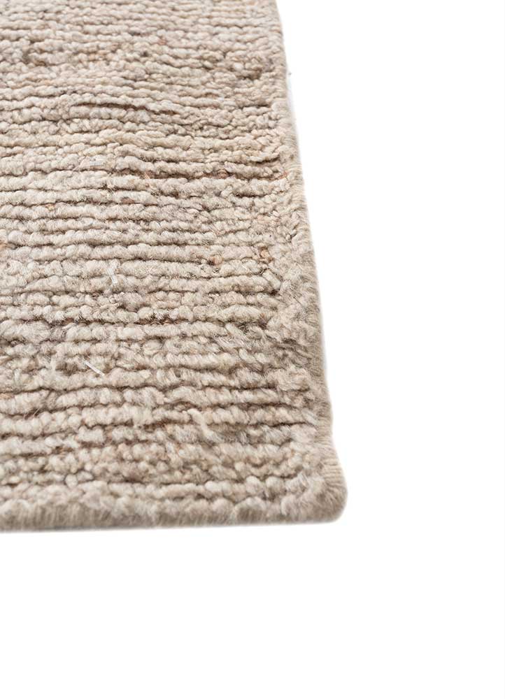manifest gold afghan wool hand knotted Rug - Corner