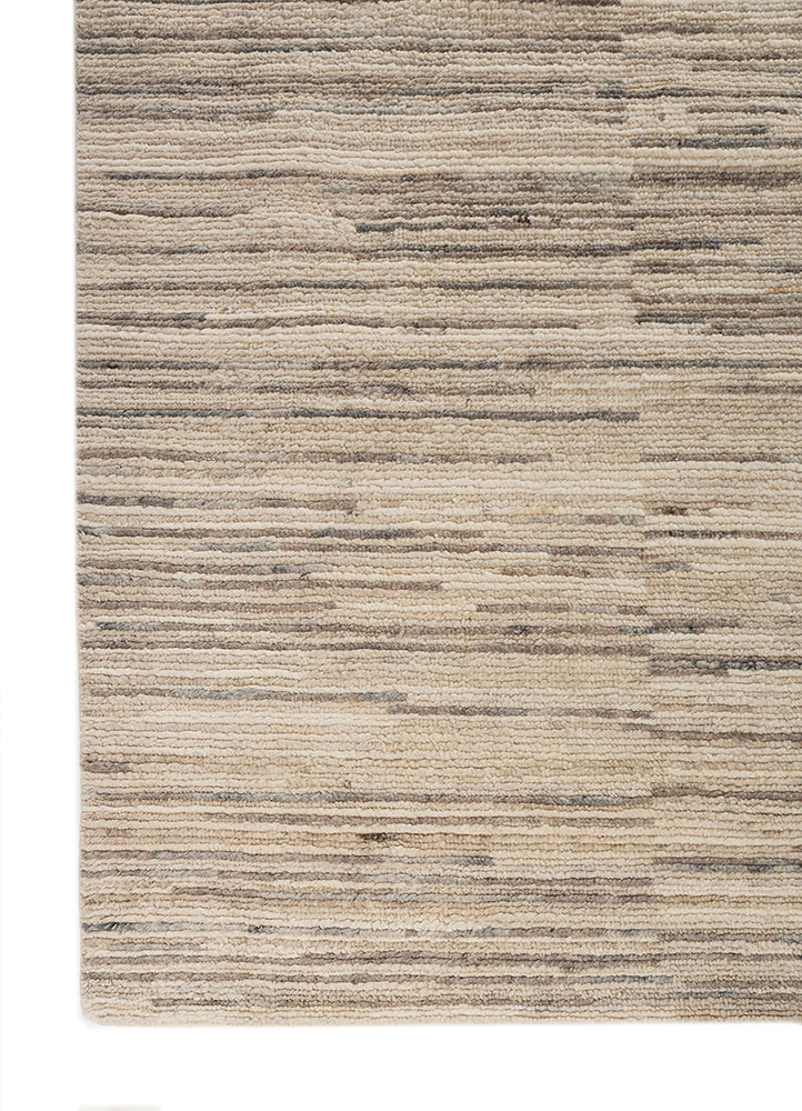 manifest ivory afghan wool hand knotted Rug - Corner