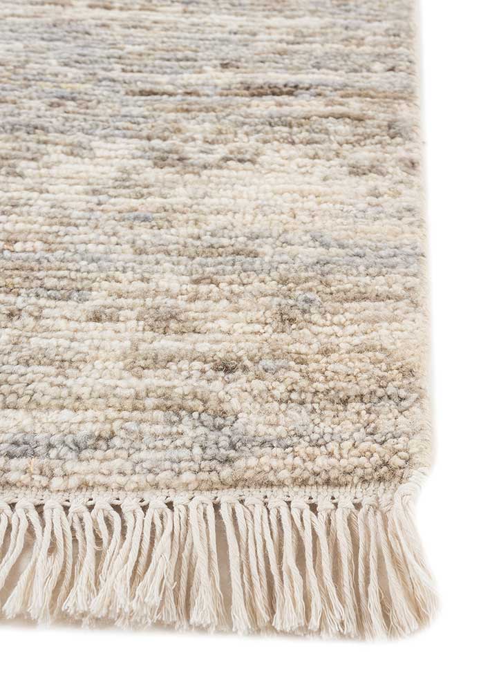 manifest ivory afghan wool hand knotted Rug - Corner
