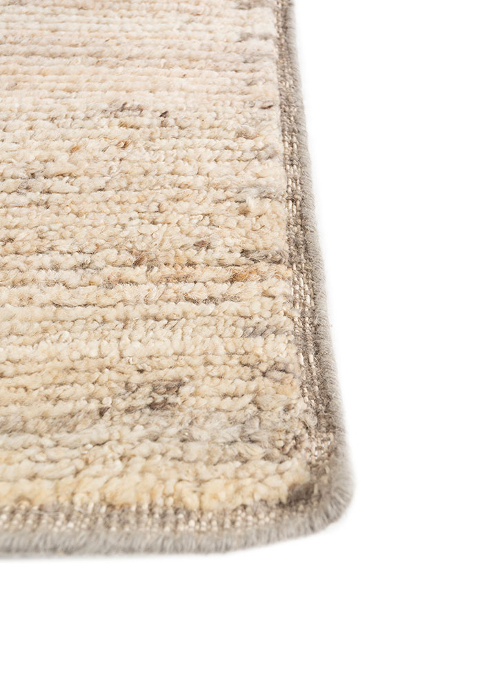manifest ivory afghan wool hand knotted Rug - Corner