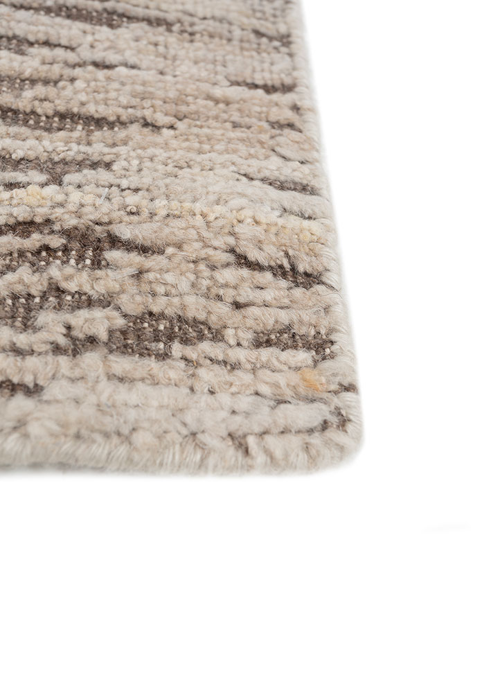 manifest ivory afghan wool hand knotted Rug - Corner