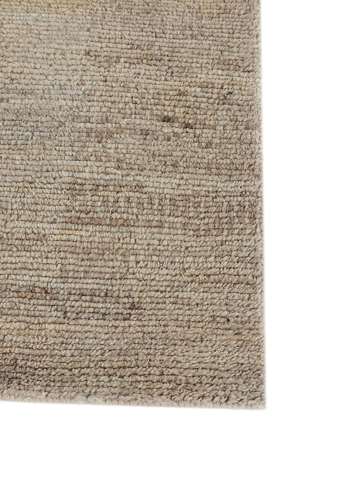 manifest ivory afghan wool hand knotted Rug - Corner